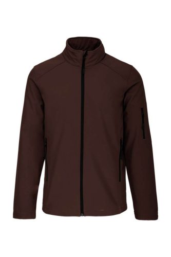 Kariban KA401 férfi softshell felső - chocolate szín