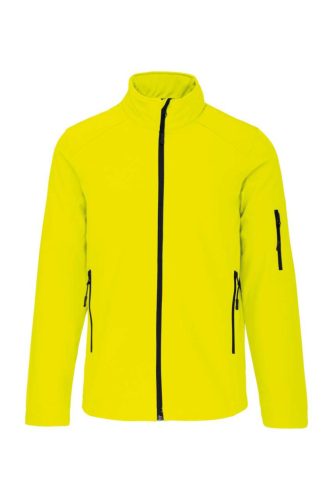 Kariban KA401 férfi softshell felső - fluorescent yellow szín