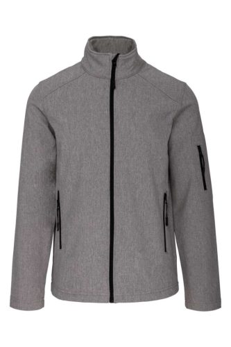 Kariban KA401 férfi softshell felső - marl grey szín