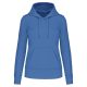 Kariban KA4028 női kapucnis felső - light royal blue szín