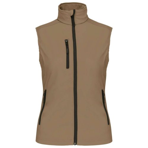 Kariban KA404 női softshell mellény - camel szín