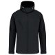 Kariban KA413 levehető kapucnis férfi softshell dzseki - black szín
