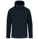 Kariban KA413 levehető kapucnis férfi softshell dzseki - navy szín