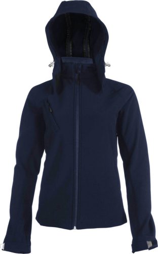 Kariban KA414 levehető kapucnis női softshell dzseki - navy szín