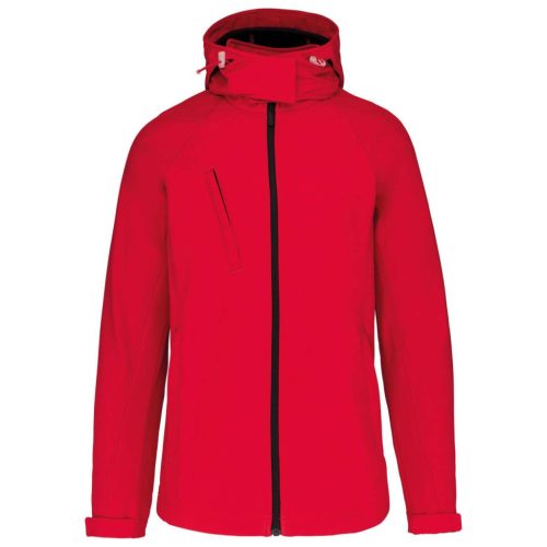 Kariban KA414 levehető kapucnis női softshell dzseki - red szín