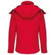 Kariban KA414 levehető kapucnis női softshell dzseki - red szín
