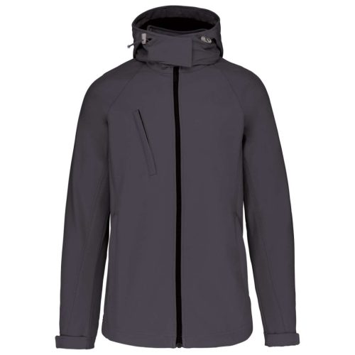 Kariban KA414 levehető kapucnis női softshell dzseki - titanium szín