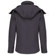 Kariban KA414 levehető kapucnis női softshell dzseki - titanium szín