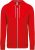 Kariban KA438 unisex kapucnis pulóver - red szín