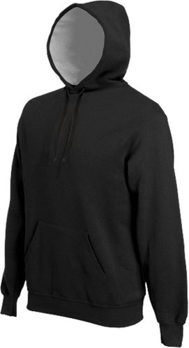 Kariban KA443 unisex kapucnis pulóver - black szín