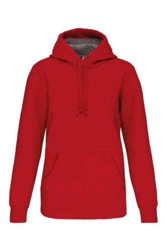 Kariban KA443 unisex kapucnis pulóver - red szín