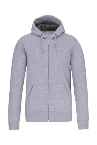 Kariban KA444 unisex cipzáros kapucnis pulóver - Oxford grey szín