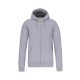 Kariban KA444 unisex cipzáros kapucnis pulóver - Oxford grey szín
