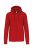 Kariban KA454 férfi cipzáros kapucnis pulóver - red szín