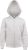 Kariban KA455 gyerek cipzáros kapucnis pulóver - white szín