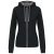Kariban KA467 kontrasztos női kapucnis felső - black/fine grey szín