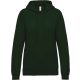 Kariban KA473 női kapucnis felső - forest green szín