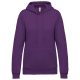 Kariban KA473 női kapucnis felső - purple szín