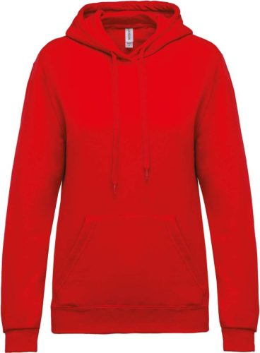 Kariban KA473 női kapucnis felső - red szín