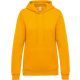Kariban KA473 női kapucnis felső - yellow szín