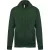 Kariban KA479 cipzáros kapucnis unisex felső - forest green szín