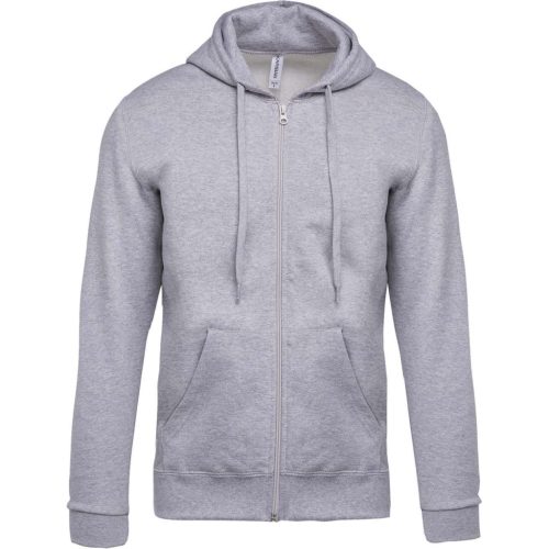 Kariban KA479 cipzáros kapucnis unisex felső - Oxford grey szín