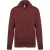 Kariban KA479 cipzáros kapucnis unisex felső - wine szín