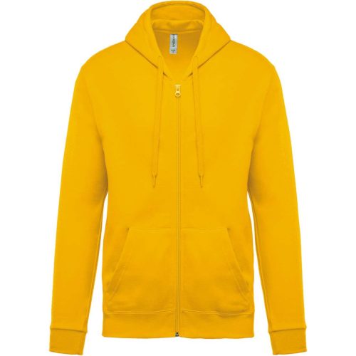 Kariban KA479 cipzáros kapucnis unisex felső - yellow szín