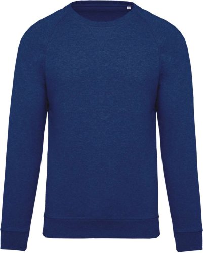 Kariban KA480 organikus anyagú férfi pulóver - ocean blue heather szín