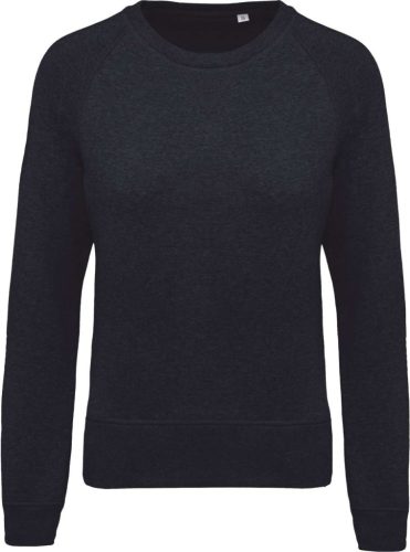 Kariban KA481 organikus anyagú női pulóver - french navy heather szín