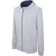 Kariban KA486 cipzáros kapucnis gyerek felső - Oxford grey/navy szín