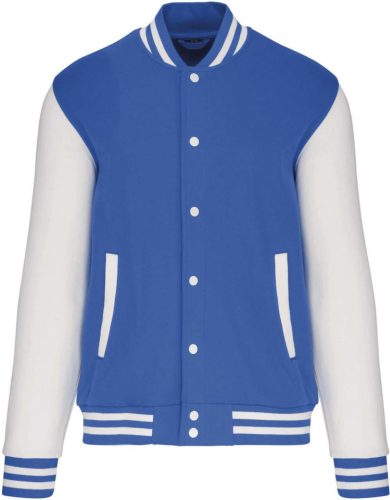 Kariban KA497 Teddy unisex kontrasztos felső - light royal blue/white szín