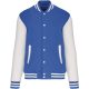 Kariban KA497 Teddy unisex kontrasztos felső - light royal blue/white szín
