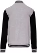 Kariban KA497 Teddy unisex kontrasztos felső - Oxford grey/black szín