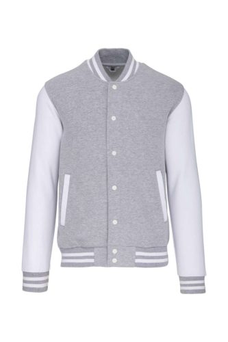 Kariban KA497 Teddy unisex kontrasztos felső - Oxford grey/white szín