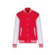 Kariban KA497 Teddy unisex kontrasztos felső - red/white szín
