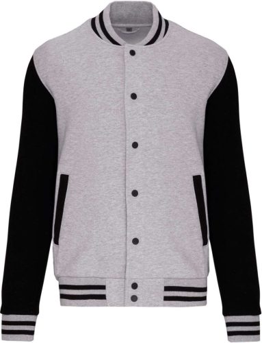 Kariban KA498 Teddy gyerek pulóver - Oxford grey/black szín