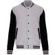 Kariban KA498 Teddy gyerek pulóver - Oxford grey/black szín