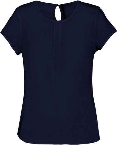 Kariban KA5002 női rövid ujjú blúz - deep sea blue szín