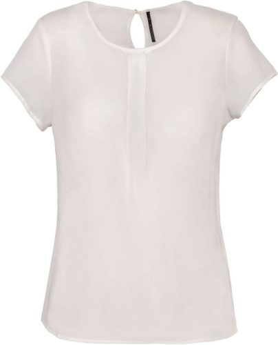 Kariban KA5002 női rövid ujjú blúz - off white szín