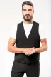 Kariban KA501 fekete színű elegáns férfi mellény