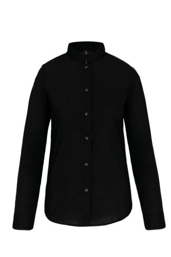 Kariban KA514 női hosszú ujjú ing - black szín