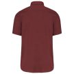 Kariban KA531 férfi rövid ujjú ing - wine szín
