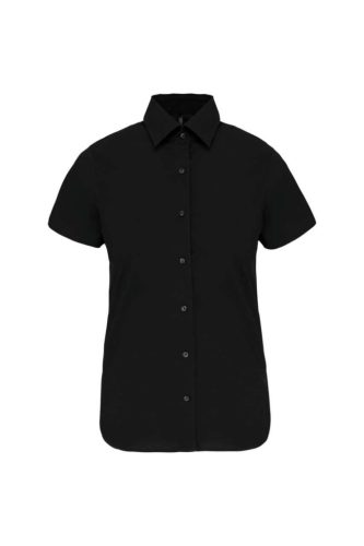 Kariban KA532 női rövid ujjú ing - black szín