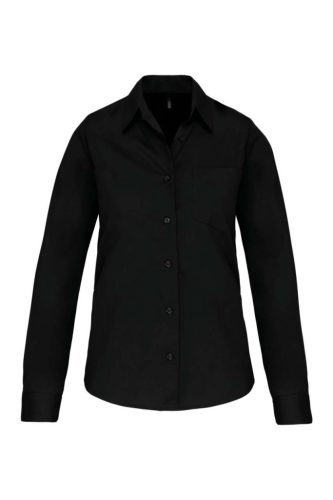Kariban KA542 női hosszú ujjú ing - black szín
