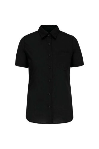 Kariban KA544 női rövid ujjú ing - black szín