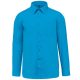 Kariban KA545 férfi hosszú ujjú ing - bright turquoise szín
