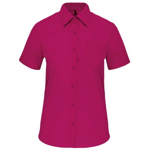 Kariban KA548 Judith női rövid ujjú ing - fuchsia szín