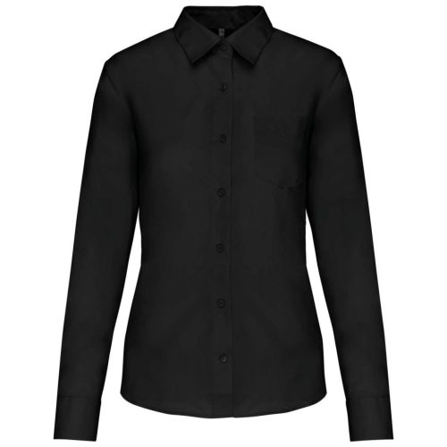 Kariban KA549 Jessica női hosszú ujjú ing - black szín