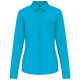 Kariban KA549 Jessica női hosszú ujjú ing - bright turquoise szín